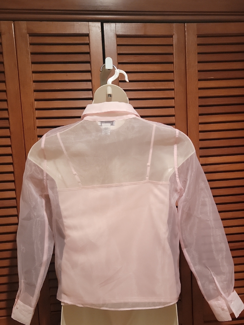 RACHEL ZOE WOMEN'S SHEER LONG SLEEVE BLOUSE WITH NOTCHED COLLAR - Picture 3 of 12